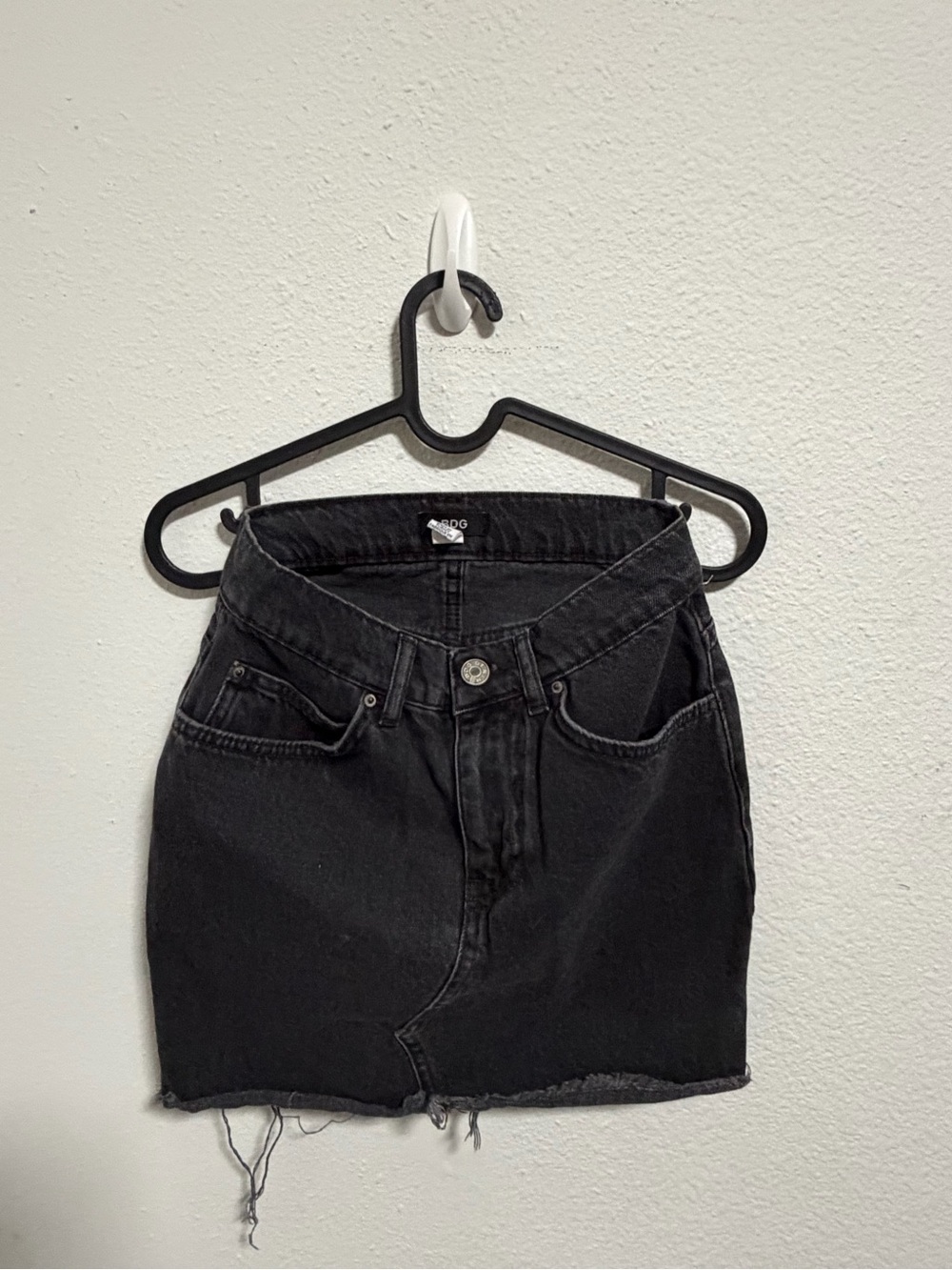 BDG Black Denim Mini Skirt